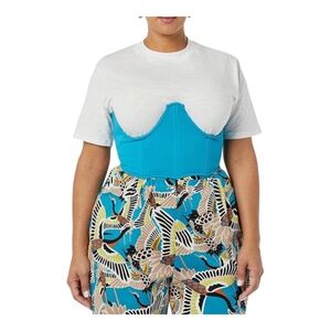 Terea Kennedy French Terry Corset Enamel Blue Size XL New with Tags